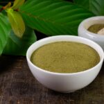 Kratom powder in a bowl
